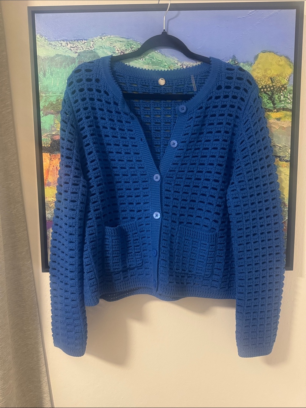 NWOT Margaret O’Leary Open Knit Cardigan